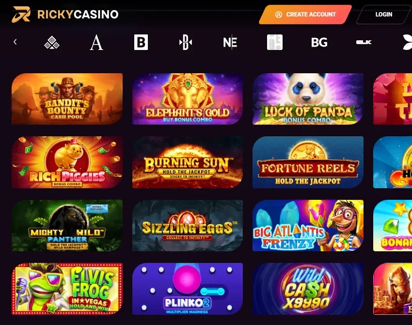 rickycasino games